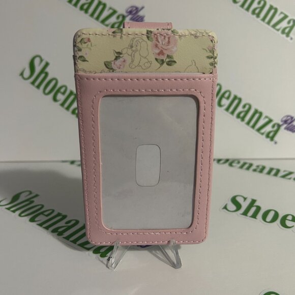 Loungefly Cardholder Snap Fold Over Card Wallet Disney Lady & the Tramp Hat Box - Picture 3 of 4